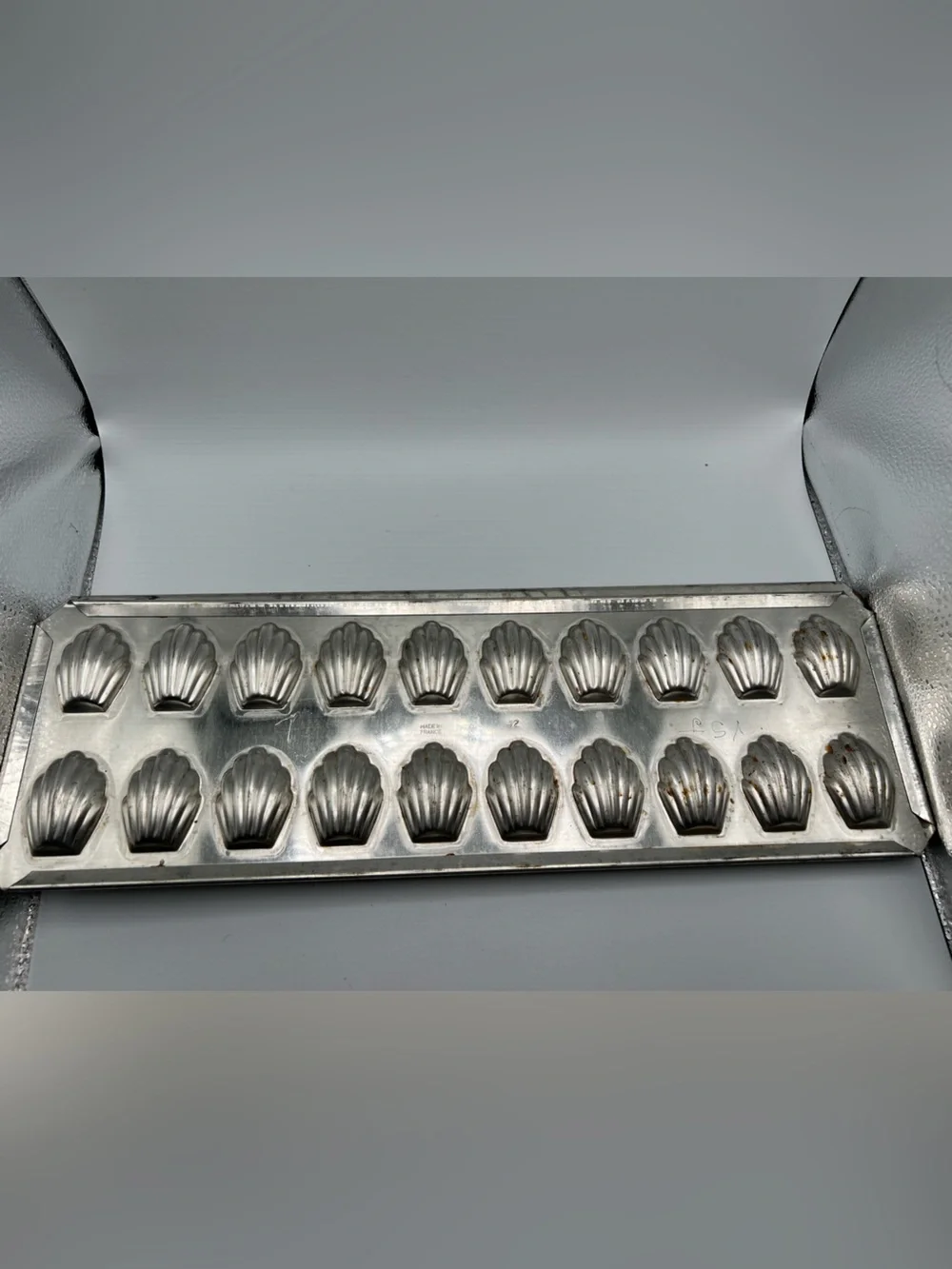 2  Madeleine Pans Made in France Baking Soap Cookie Mold